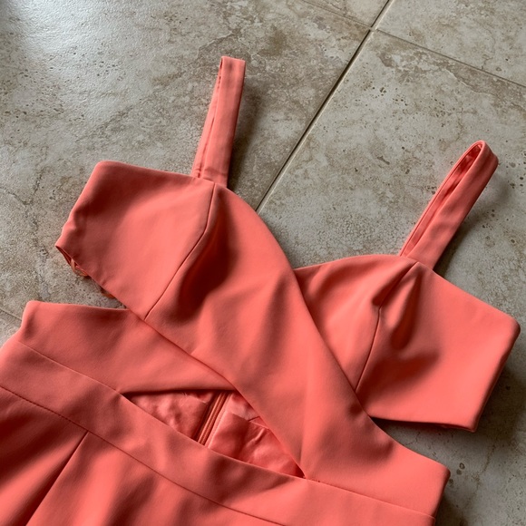 Jay Godfrey creamsicle cut-out mini dress - Picture 3 of 7